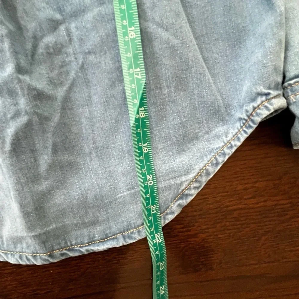 Art Class Girls Denim Shacket Jacket long sleeve shirt  Size 6/7 Small